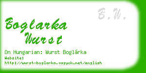 boglarka wurst business card