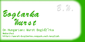 boglarka wurst business card